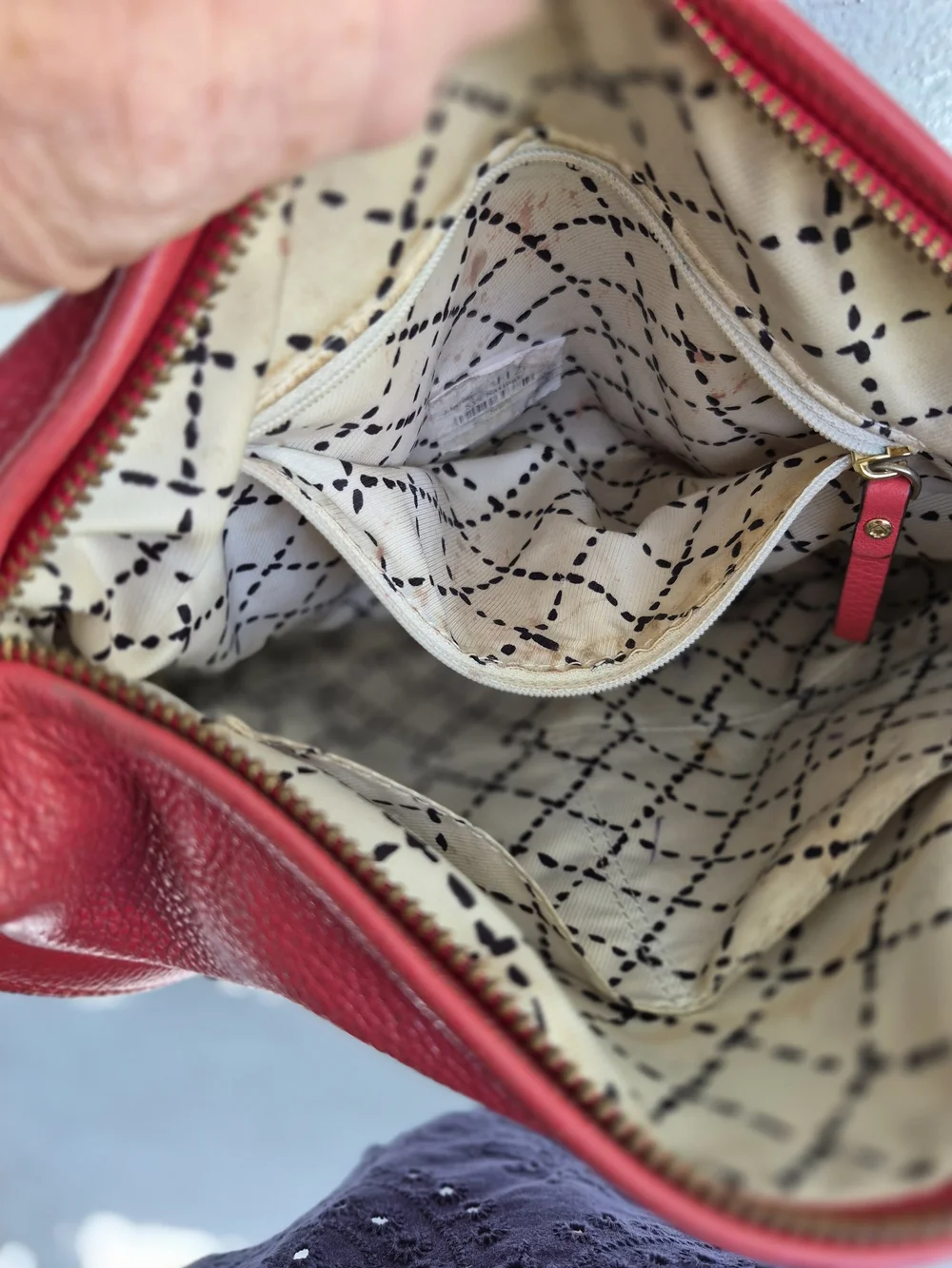 kate spade New York Red Leather Crossbody Bag